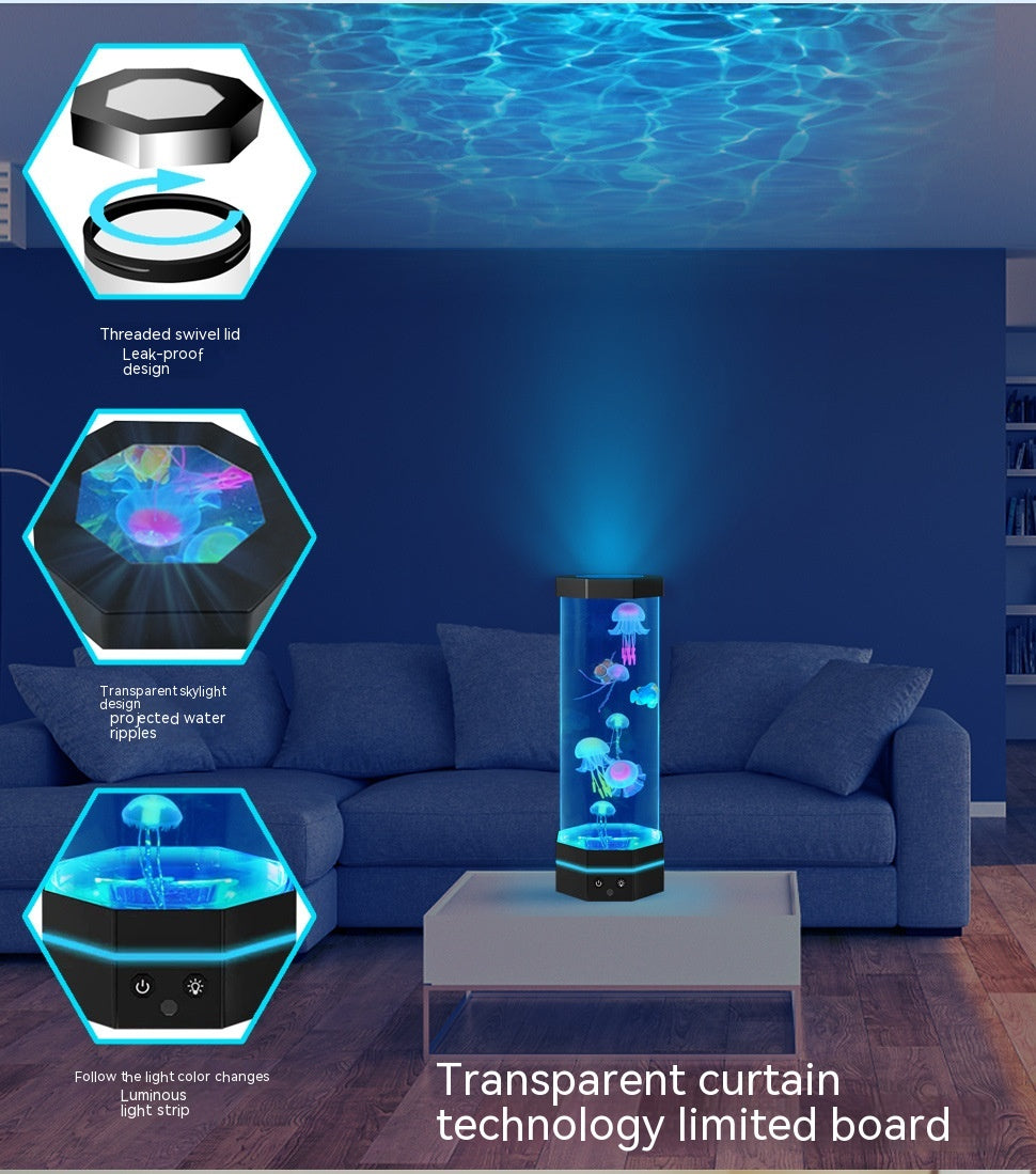 Jellyfish Lava Lamp With Remote Control