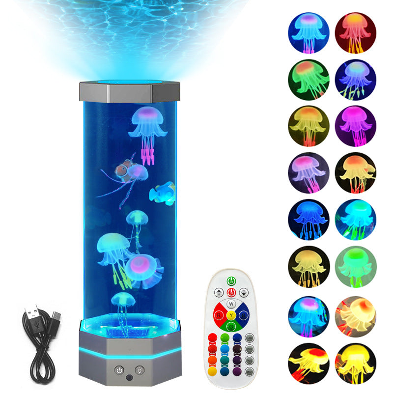 Jellyfish Lava Lamp With Remote Control